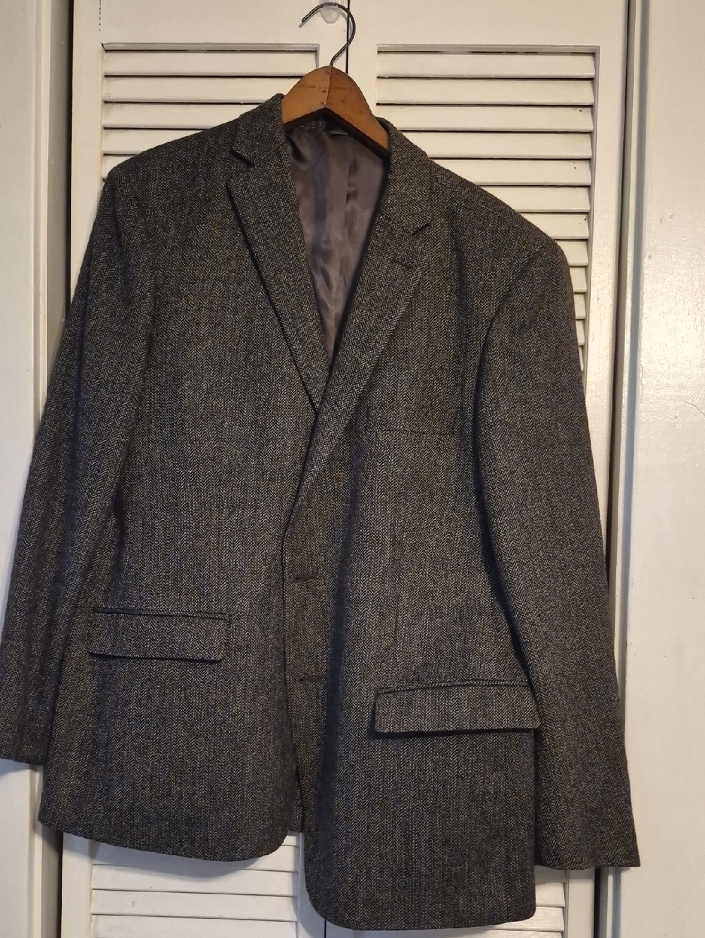 Lauren Ralph Lauren Men's Gray Herringbone Sport Coat